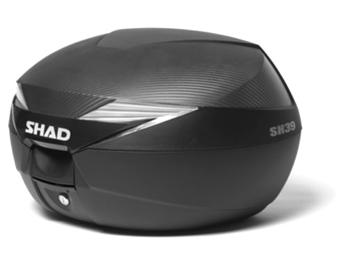 Shad SH39 Topkoffer Afneembaar + Slede Zwart/Carbon Universeel