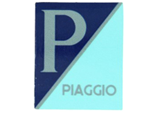 Sticker Logo Voorscherm Blauw/Grijs Vespa Primavera/Sprint/LX