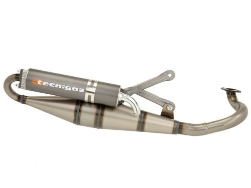 Tecnigas Next R Uitlaat Blank + Zwarte Demper Peugeot Buxy 1998>/Elyseo/Elystar/Looxor/Speedfight 1/Speedfight 2/Squab/TKR/Trekker/Viva City/Zenith 1998>