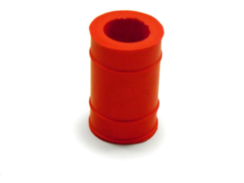 Rubber Uitlaat Nademper Kort 22mm Rood