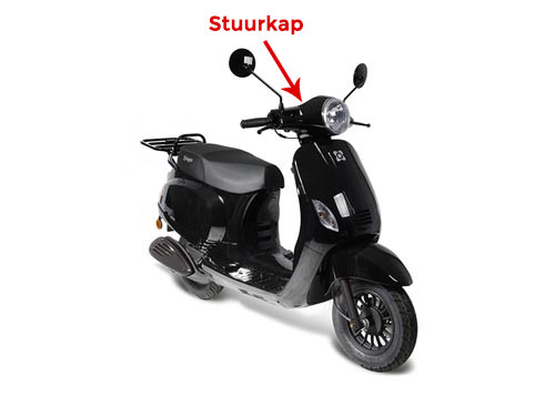 Stuurkap Rond Glans Zwart AGM VX50