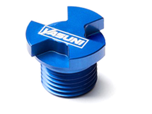 Yasuni Pro Race Olie Vulplug Blauw CNC Aluminium M16x1.5 Derbi Senda