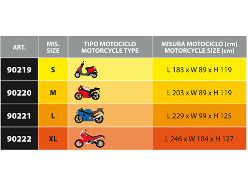 Lampa Scooter Hoes Small 183x119x89cm PVC Grijs Universeel