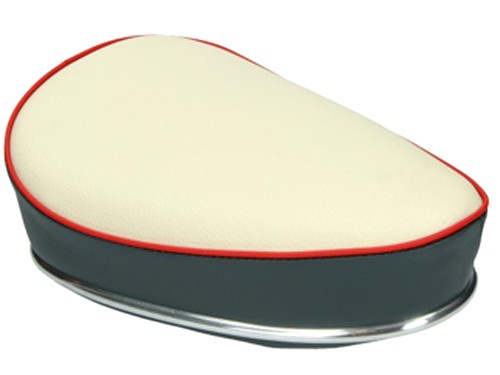 Zadel Creme/Grijs Puch Condor