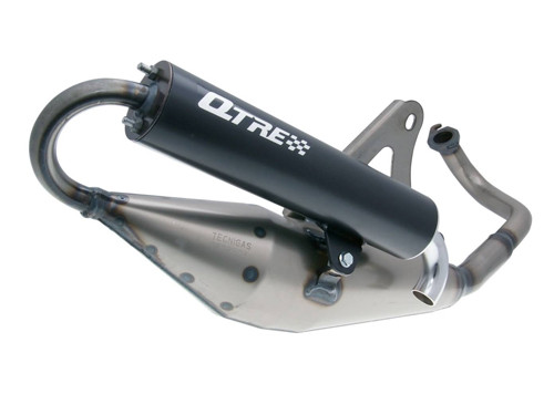 Tecnigas Q-Tre Uitlaat Blank + Demper Zwart Kymco Horizontaal