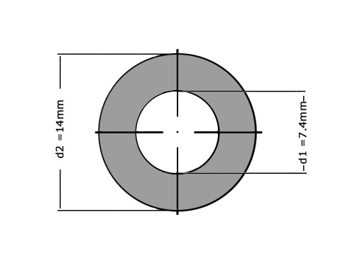 Sluitring DIN 125A M7 Verzinkt