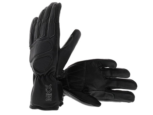 MKX Retro Leer Handschoenen Zwart M