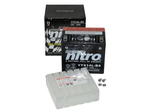 Nitro Accu NTX14L-BS (YTX14L-BS) + Zuurpakket