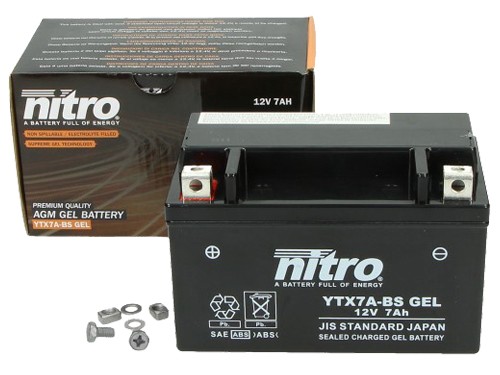 Nitro Accu NTX7A (YTX7A-BS) Gel Gesloten