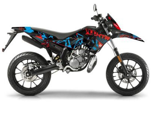 Sticker Set Blauw/Rood Derbi Senda DRD X-Treme