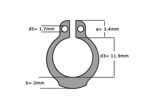 Seegerring DIN 471 13mm