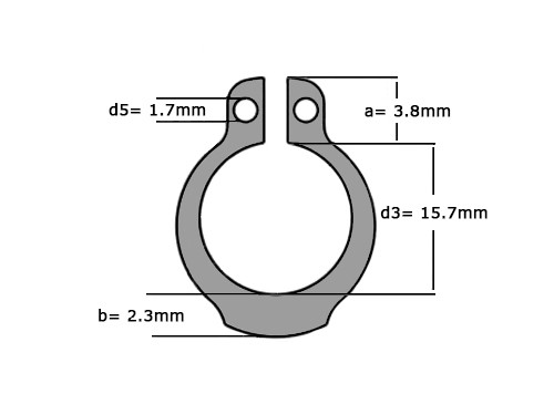 Seegerring DIN 471 17mm