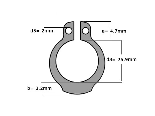 Seegerring DIN 471 28mm