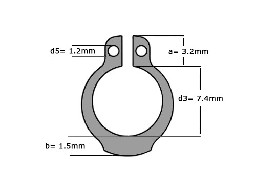 Seegerring DIN 471 8mm