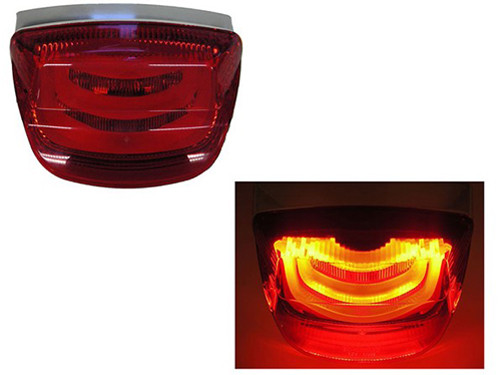 Achterlicht Led Tube Chroom Vespa LX/LXV/S
