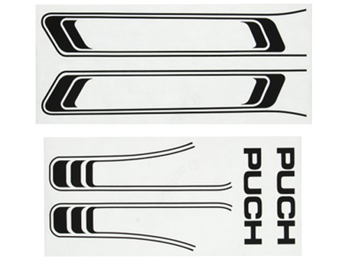Sticker Set Zwart Puch Maxi