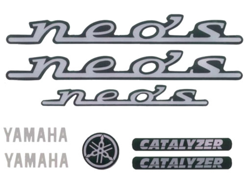 Stickerset 7-Delig Zwart Yamaha Neo