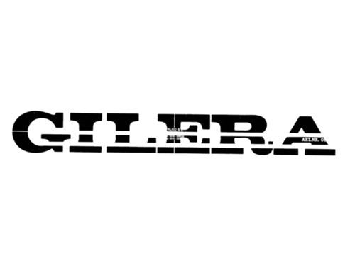 sticker/stikker runner/stalker (Gilera) zwart 23cm