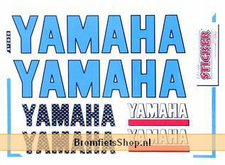 Sticker Set Sponsor Kit Yamaha 6-delig Blauw