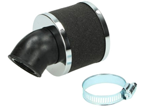 powerfilter schuin foam 30/35mm chroom/zwart kp8