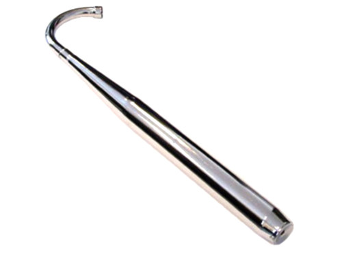 uitlaat geforceerd univ 32/30mm chroom + bocht