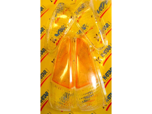 Glas Set Knipperlicht Transparant/Oranje Gilera Runner