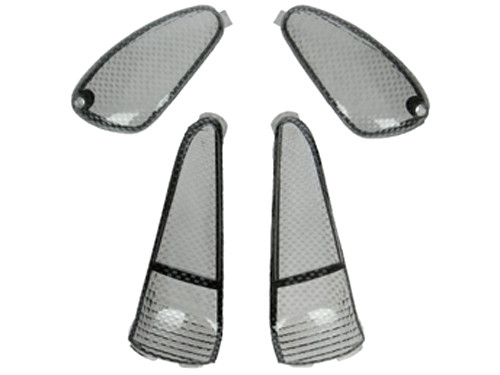 Glas Knipperlicht Set Carbon Gilera Runner