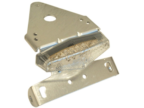 Achterlicht Led Transparant + Kentekenplaathouder Aluminium Universeel