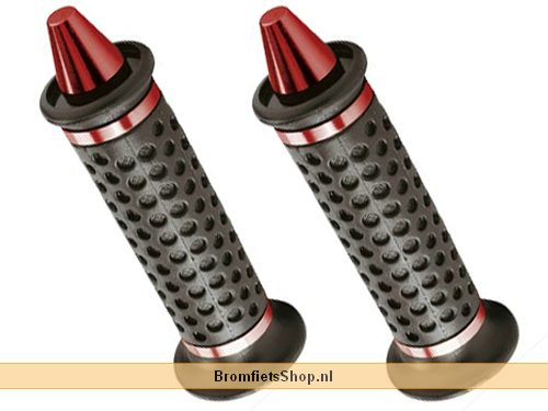 Handvat Set Conical Zwart/Rood Universeel