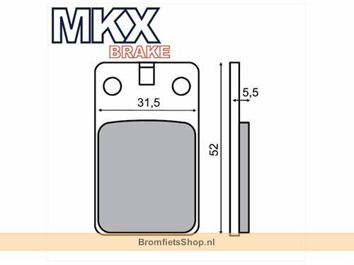 Mokix Remblok Set Malaguti F10/F12/RST