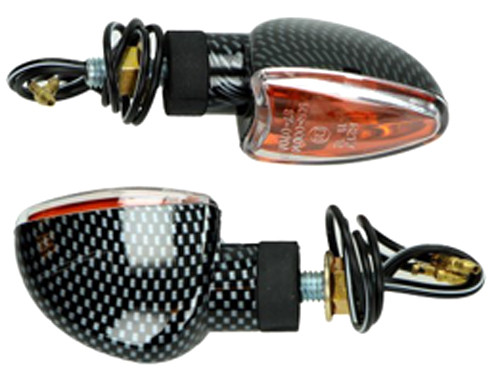Knipperlicht Set Pijl Carbon/Transparant Universeel