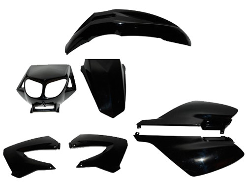 Plaatwerk Set Zwart Origineel Model Derbi Senda X-Treme-DRD 2003-2007