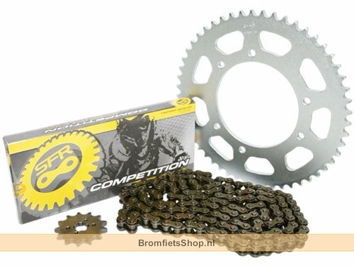 Tandwielen + Ketting Set Budget 13/53 Derbi Senda DRD/X-Treme/X-Race 2000-2013
