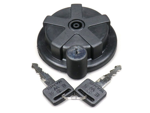 Tankdop + Slot Zwart Suzuki TS50X / Yamaha DT50MX