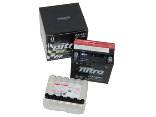 Nitro Accu NTX14-BS (YTX14-BS) + Zuurpakket