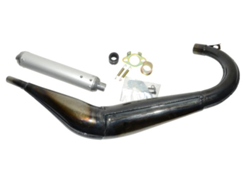 Tecno Uitlaat Blank + Demper Aluminium Honda NSR50