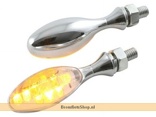 STR8 Knipperlicht Set Finger 9 Led Chroom/Transparant