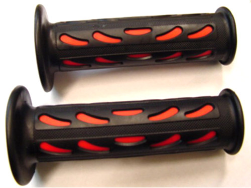 Handvat Set Druppel Zwart/Rood Universeel