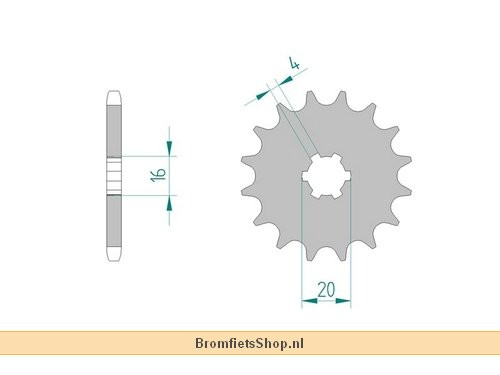 Afam Tandwielen + Ketting Set Standaard 13/47 Suzuki RG80