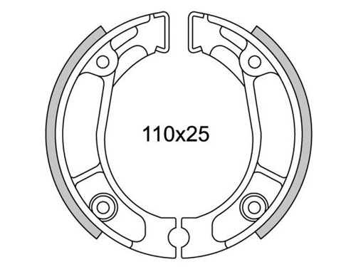 Newfren Remsegment Set Type GF1178 Honda MB 50/MB 80/MT 50/MT 80/MTX-SH 50/MTX-OT 50/MTX-OT 80