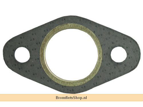 Pakking Uitlaat Ovaal Dicht Minarelli Horizontaal/Verticaal / Piaggio 2T / Peugeot 2T / Kymco 2T / Honda 2T