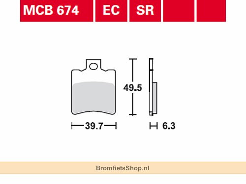 TRW Lucas Remblok Set Type MCB674EC