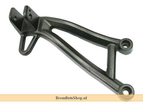 Beugel Voetsteun Passagier Links Zwart Motorhispania RX 50