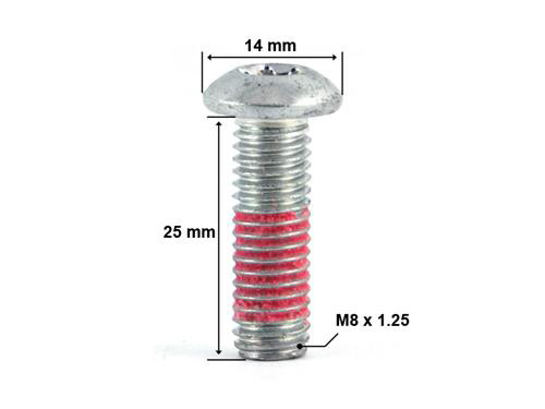 REMSCHIJFBOUT M8x25 (1.25)  PEU VIVA CITY 3 ORG