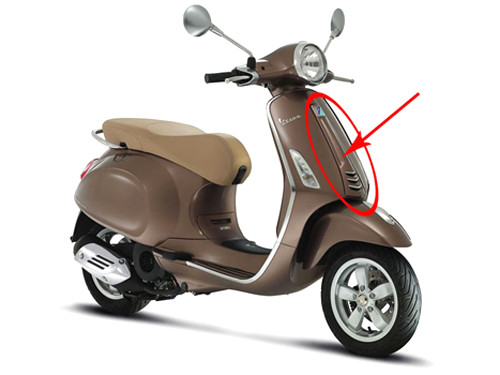 Voorscherm Midden Bruin 129/ A Vespa Primavera