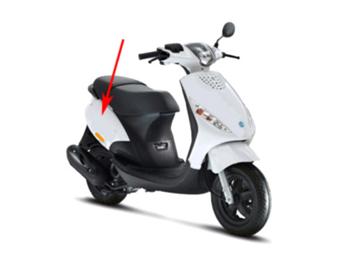 Zijscherm Wit 724 Piaggio Zip2000/Zip2000SP