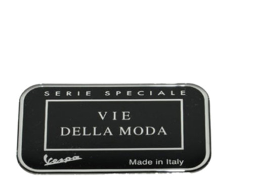 Sticker Piaggio "VIE DELLA MODA" Vespa LXV