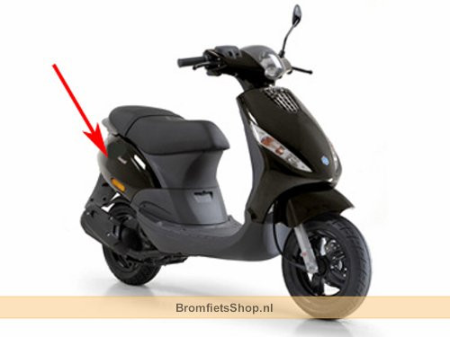 Zijscherm Lucido Zwart 94 Piaggio Zip2000/Zip2000SP