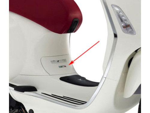 Klep Bodyscherm Fusion Wit 544 Vespa Primavera/Sprint
