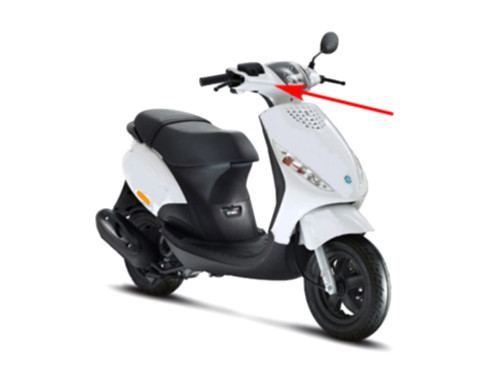 Stuurkap Wit 724 Piaggio Zip2000